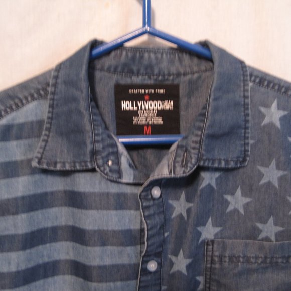 Hollywood The Jean People Button Down Short Sleeve - Picture 3 of 3